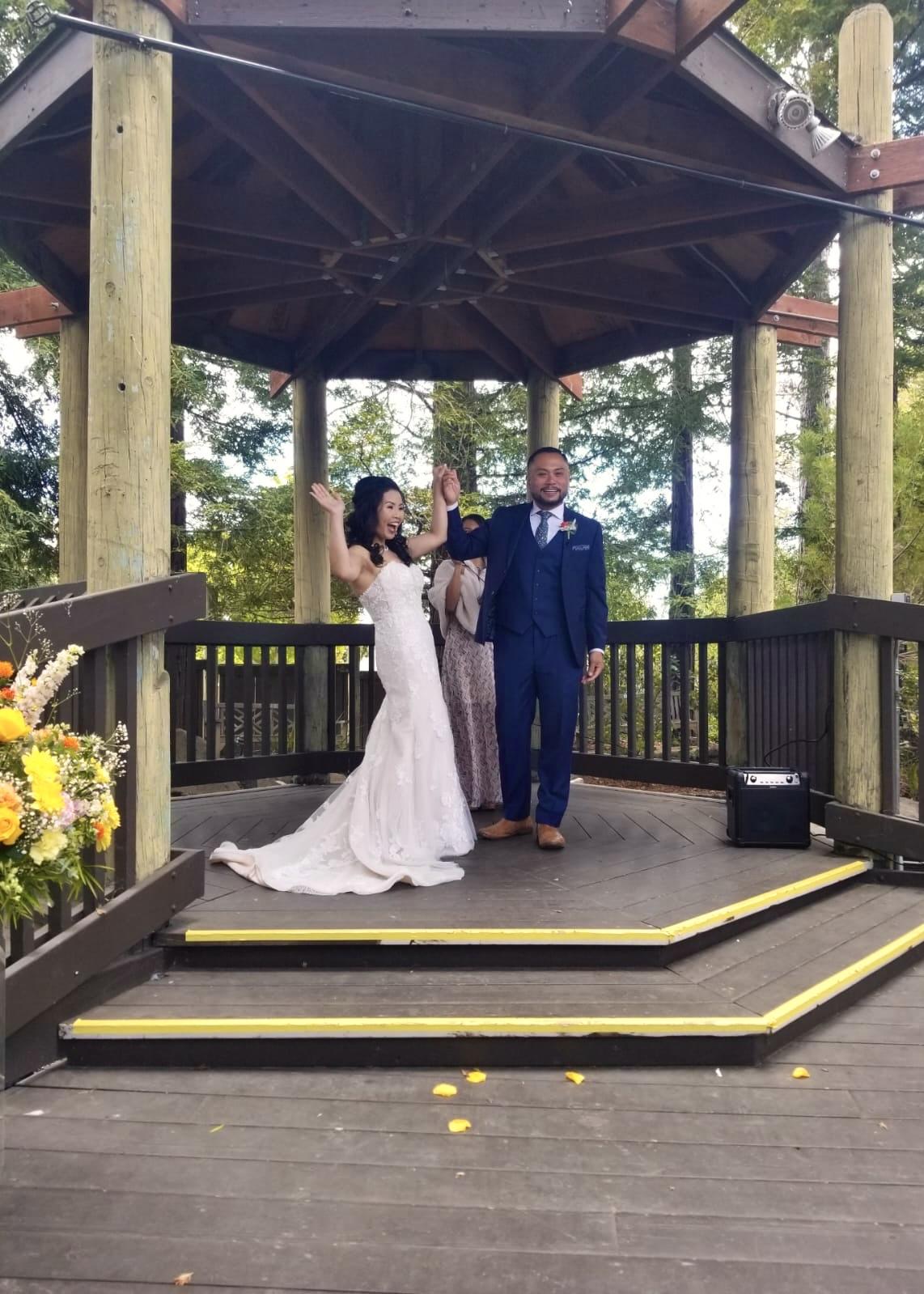 The moment we were freshly married in June 2022. We can’t wait to celebrate with you all!