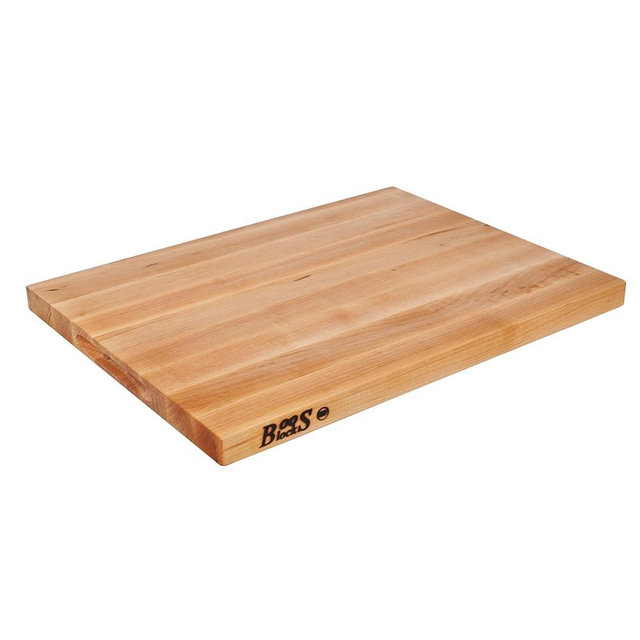 Boos Block Butchers Block Chopping Board - Thick Chopping Board - North American Hard Maple Chopping Board - Safe for Food Preparation - 15,8 x 9,8 x 1 Inches