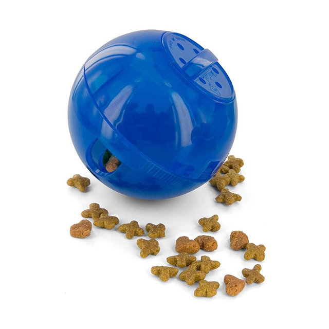 PetSafe Slimcat Feeder Ball - Interactive Game for Your Cat - Fill with Food and Treats - Great for Portion Control and Fast Eaters