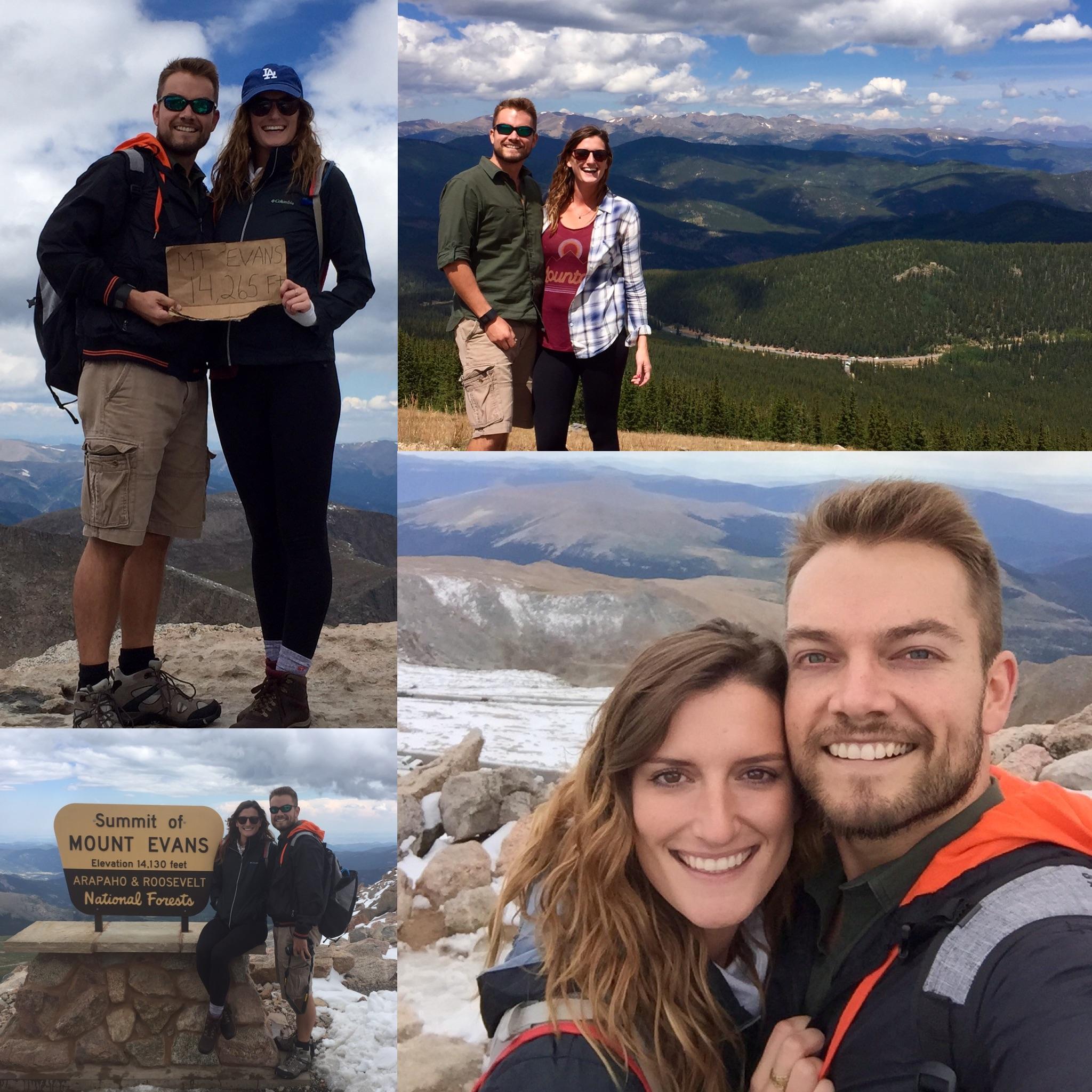 First trip together was to Denver, CO and on the hike in Breckenridge, we nervously said our "I love you's"