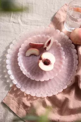 Scalloped Glass Plate