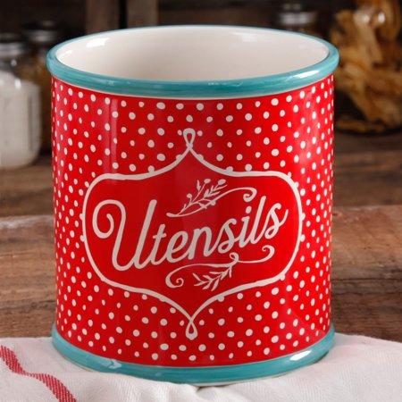 The Pioneer Woman Flea Market 7-Inch Utensil Crock