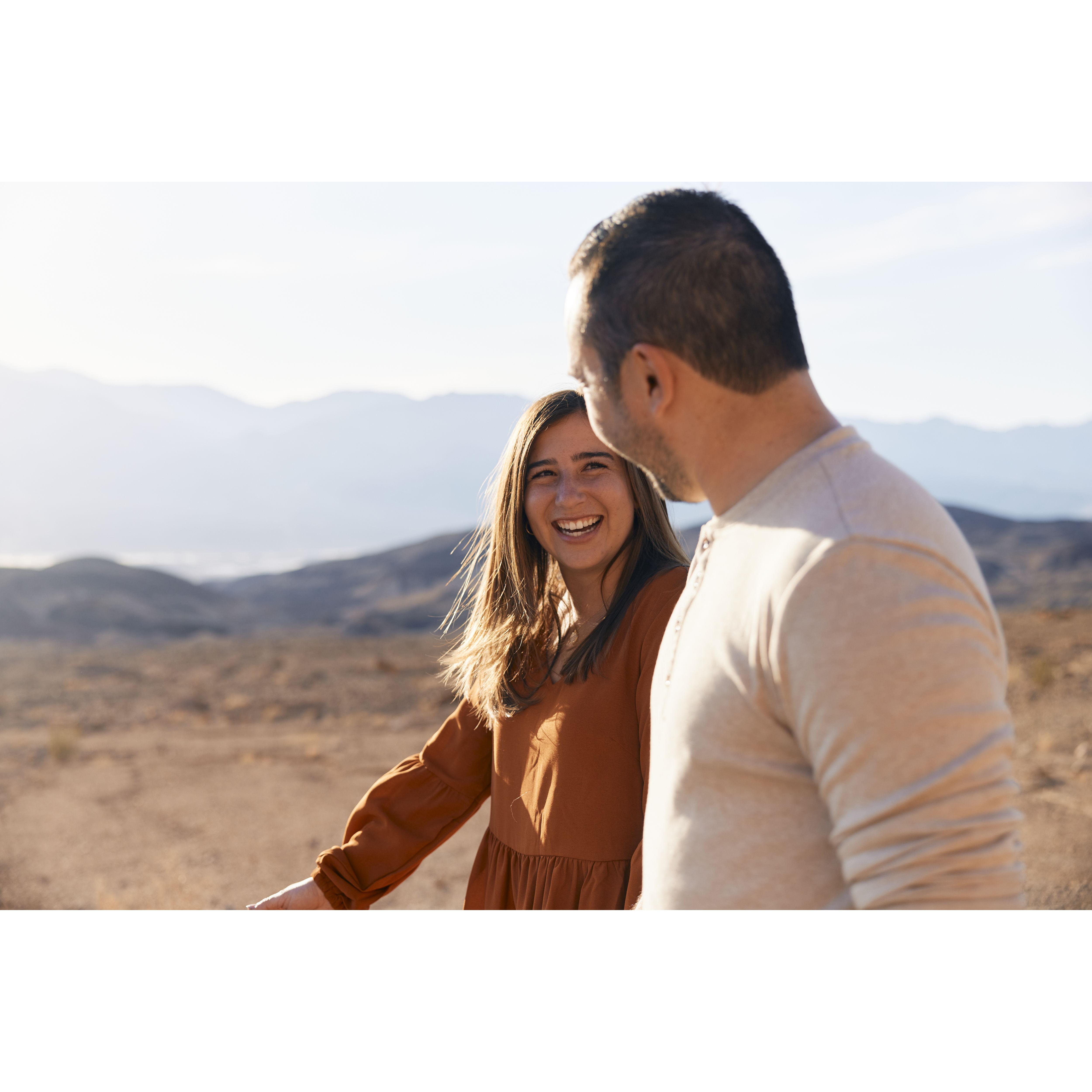 Engagement photos in Death Valley