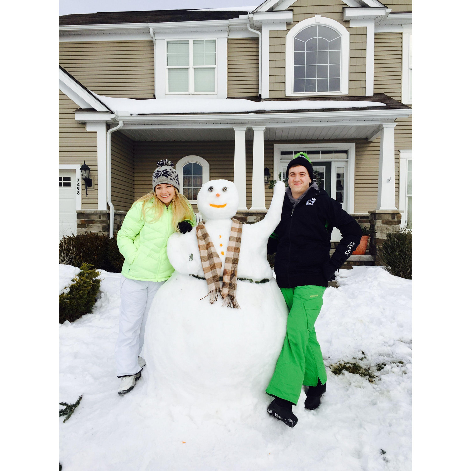 first snowman!