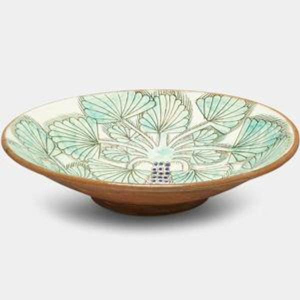 Anut Cairo Nakhla Palms Hand-Painted Ceramic Serving Bowl