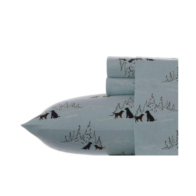 Eddie Bauer Novelty Print Queen Flannel Sheet Set