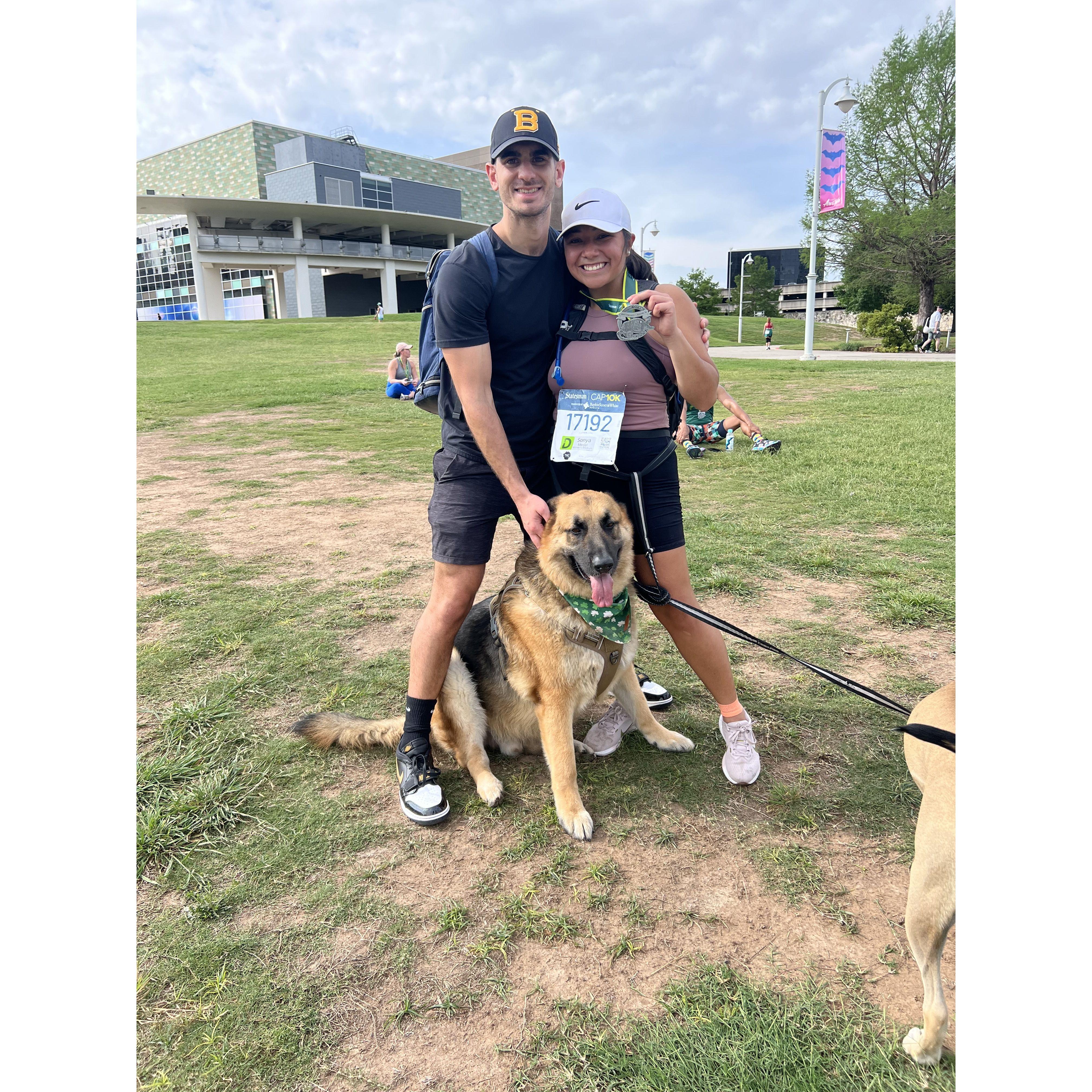 Sonya's first 10k race. April 23'