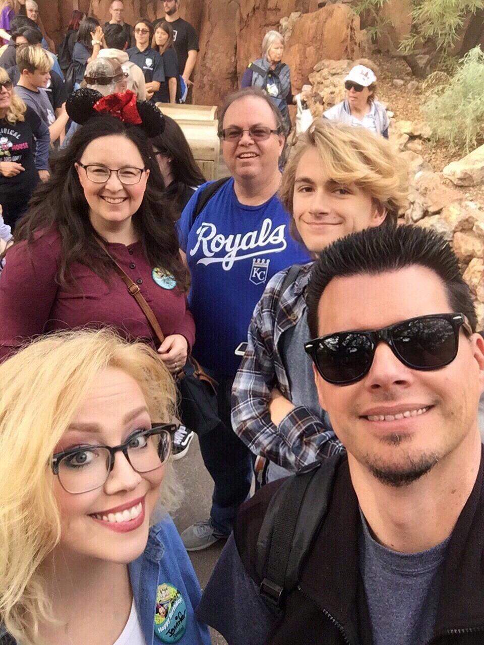 Len and Karen at Disneyland with Steve, Jen and Riley • November 2019
