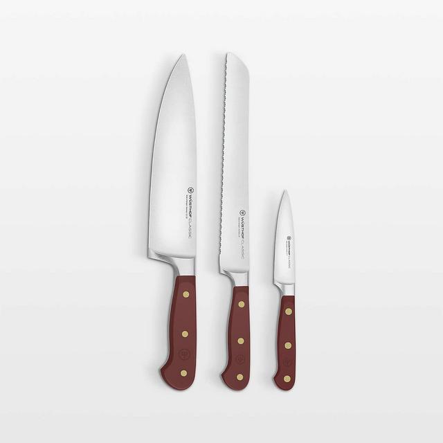 Wüsthof Classic Color Tasty Sumac Red 3-Piece Knife Set