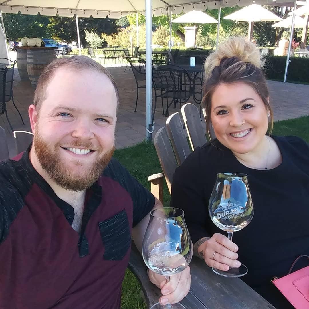 Wine tasting at Durant.