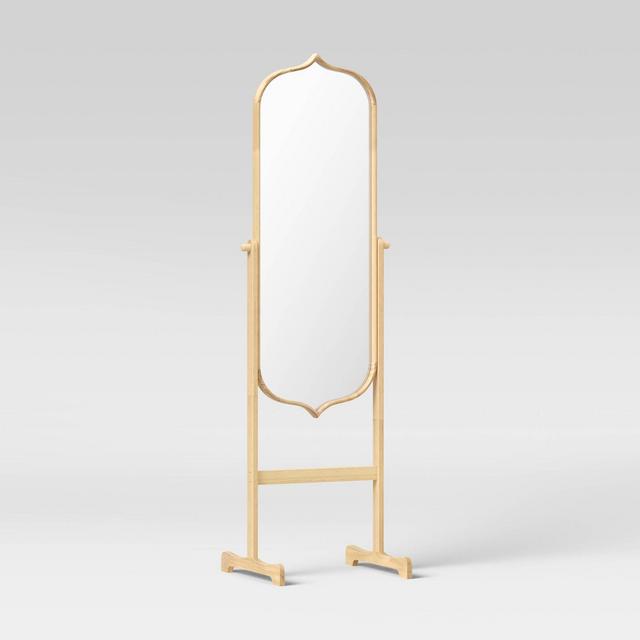20" x 66" Top and Bottom Peak Standing Mirror Natural - Opalhouse™