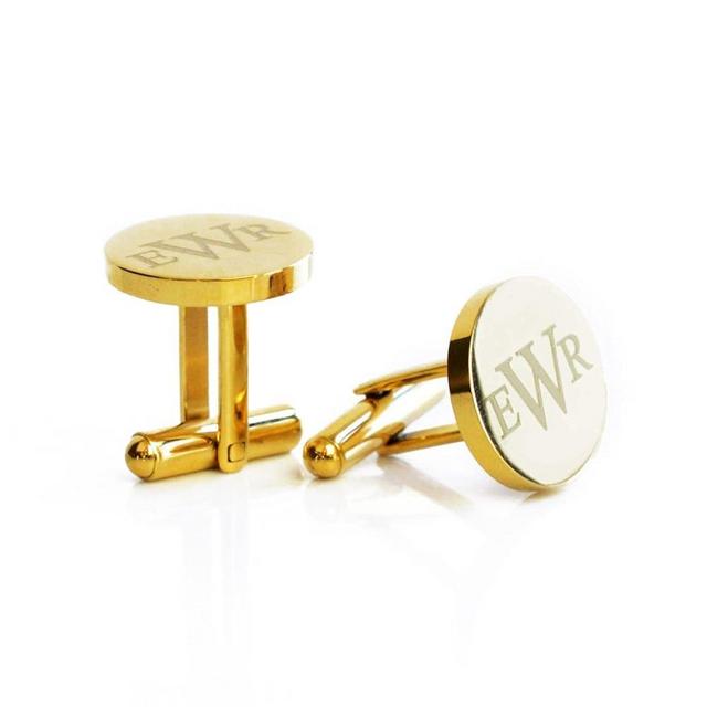 Custom Engraved Cufflinks for Men • Silver, Black, Gold Cuff Links Gift for Him • Personalized Monogram, Initials, Special Date, Logo, Handwriting • Quality Stainless Steel Men's Accessory [Cufflink]