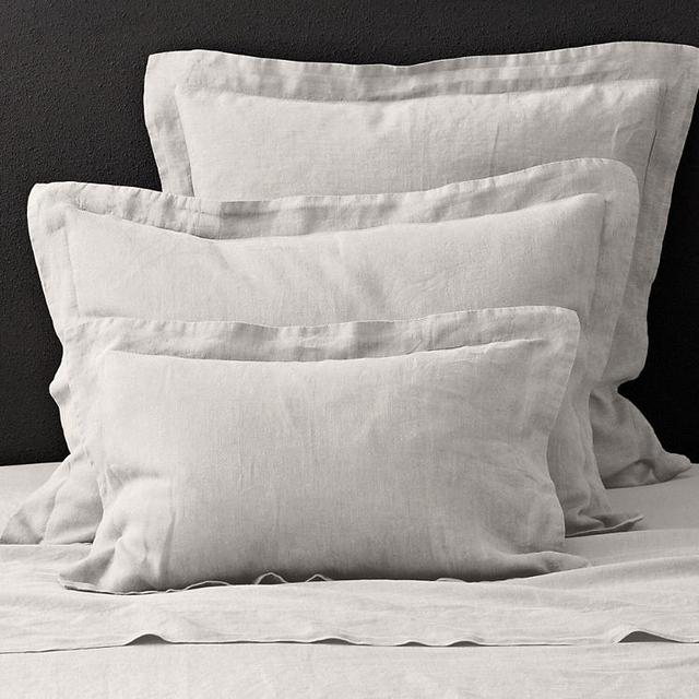 RH Interior Design Stonewashed Belgian Linen Sham