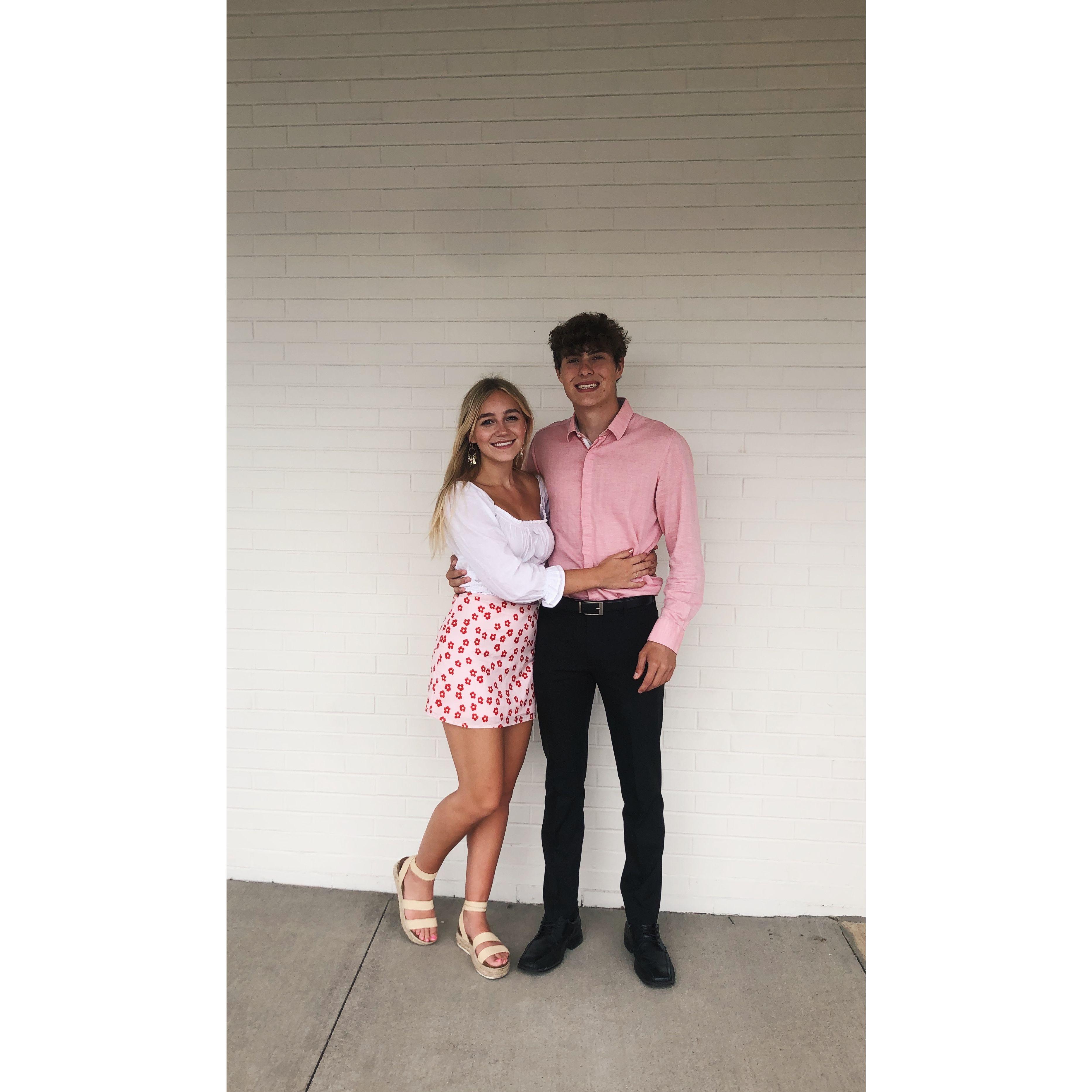 This photo was taken after we had both moved to indy!