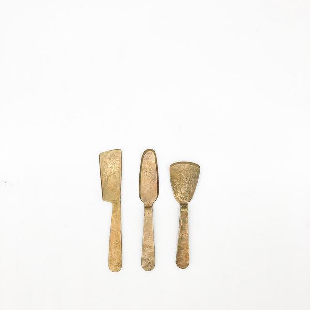 Hand-Forged Brass Cheese Tools