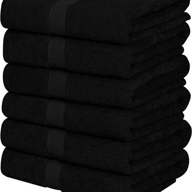 Utopia Towels 6 Pack Bath Towel Set, 100% Ring Spun Cotton (24 x 48 Inches)  Medium Lightweight and Highly Absorbent Quick Drying Towels, Premium Towels  for Hotel, Spa and Bathroom (White) 24 x 48 Inches White