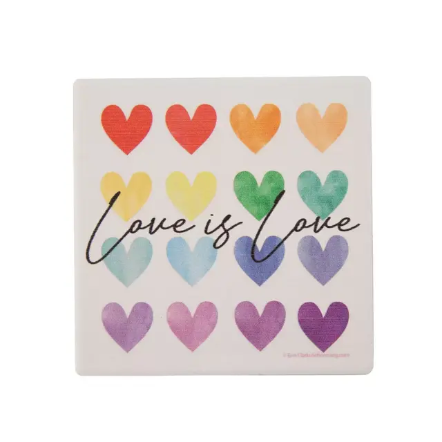 Thirstystone® WC Hearts - Love is Love Coaster