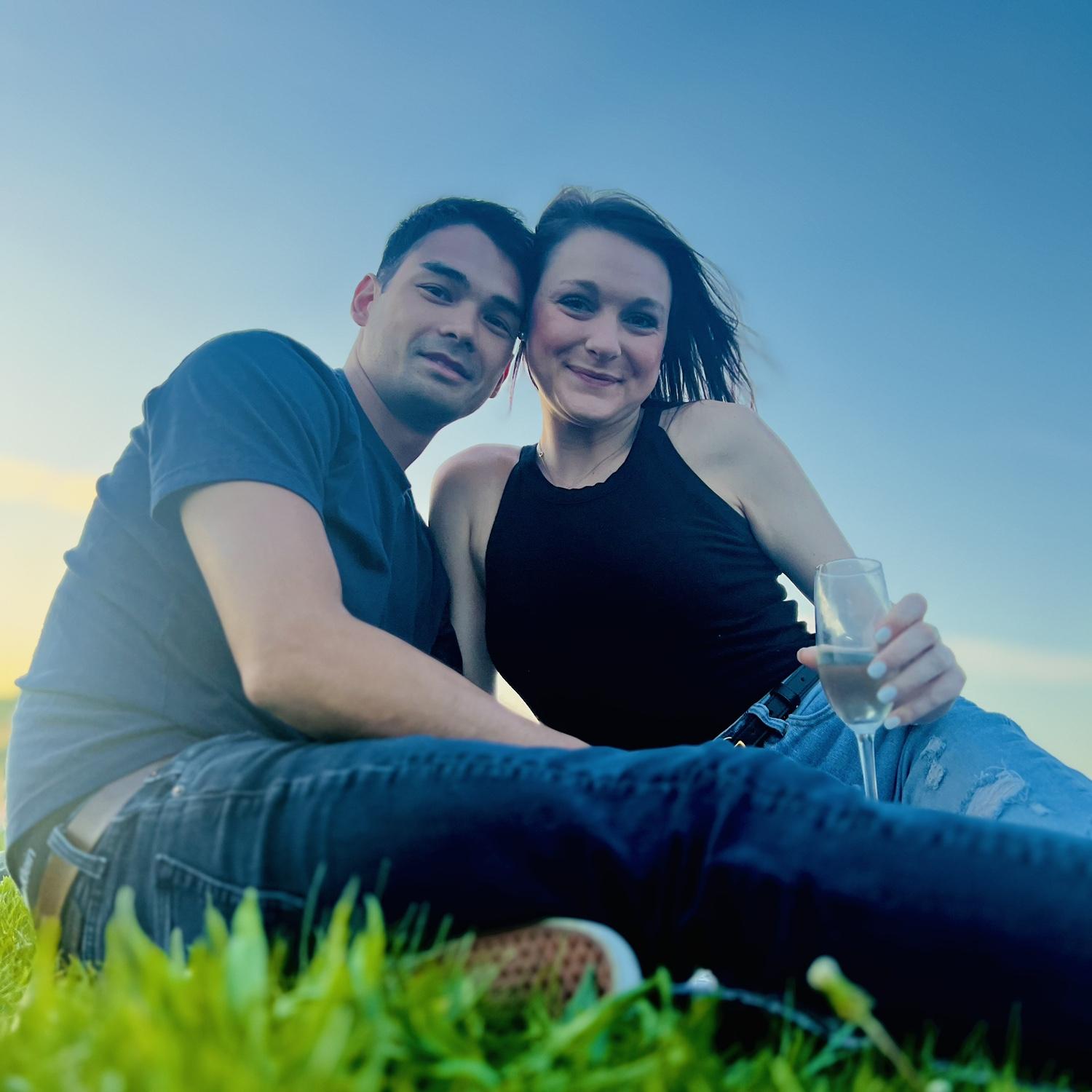 Date night at Mollie and Joey's favorite park- Gravelly Point