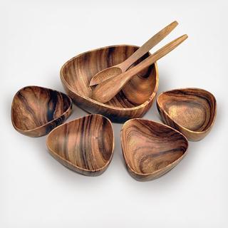 7-Piece Acacia Bermuda Salad Bowl Set