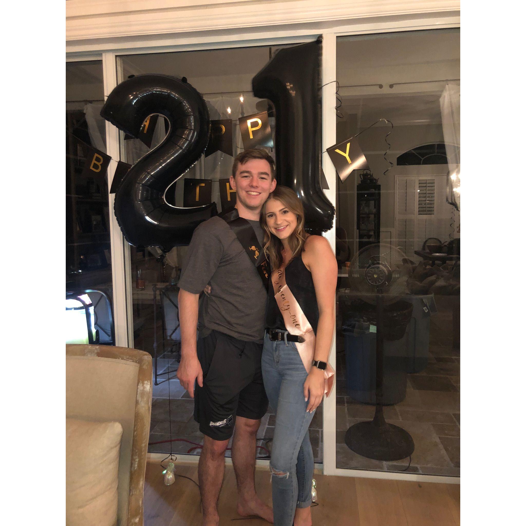 August 2019: Celebrated our 21st birthdays