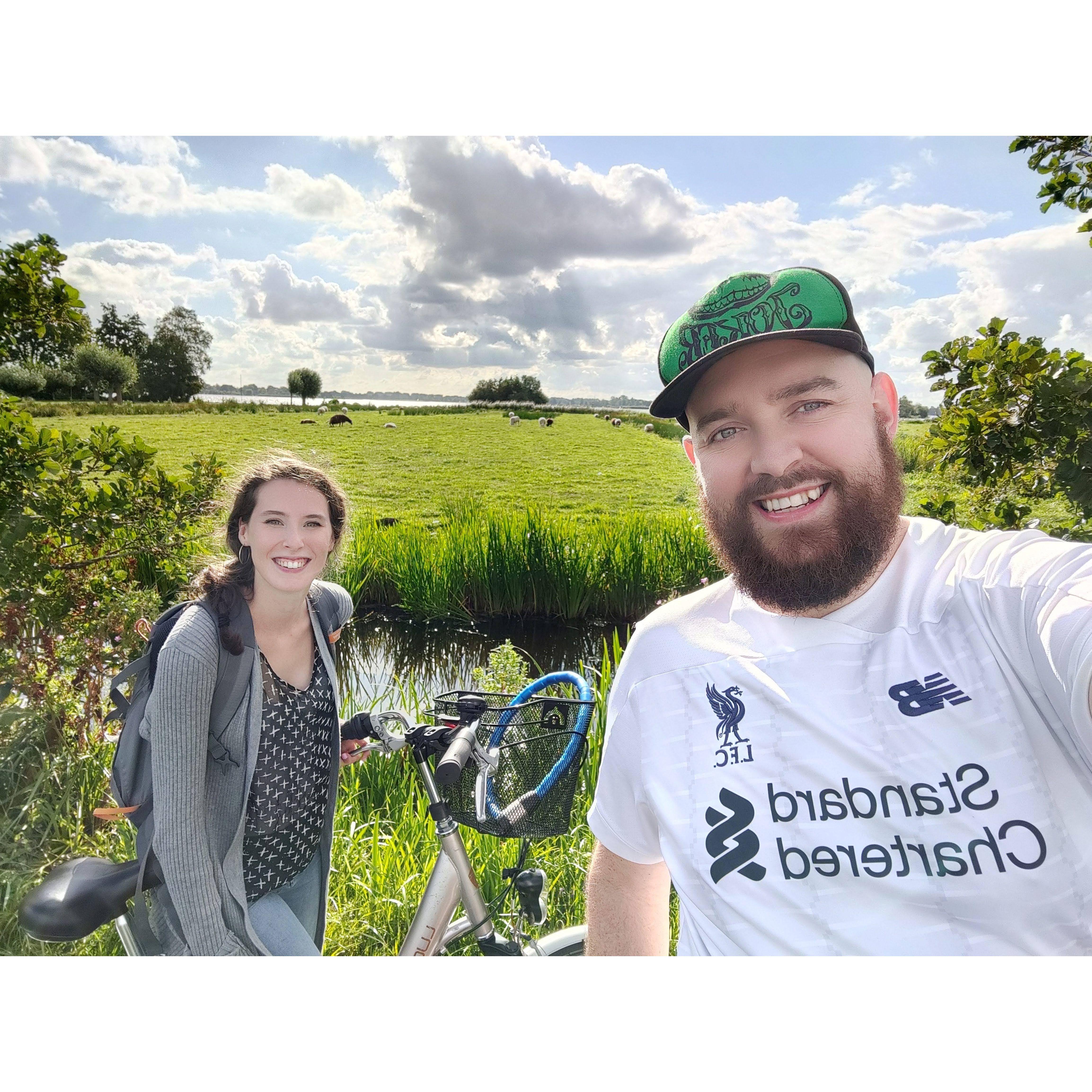 Riding our bikes like good Dutch people