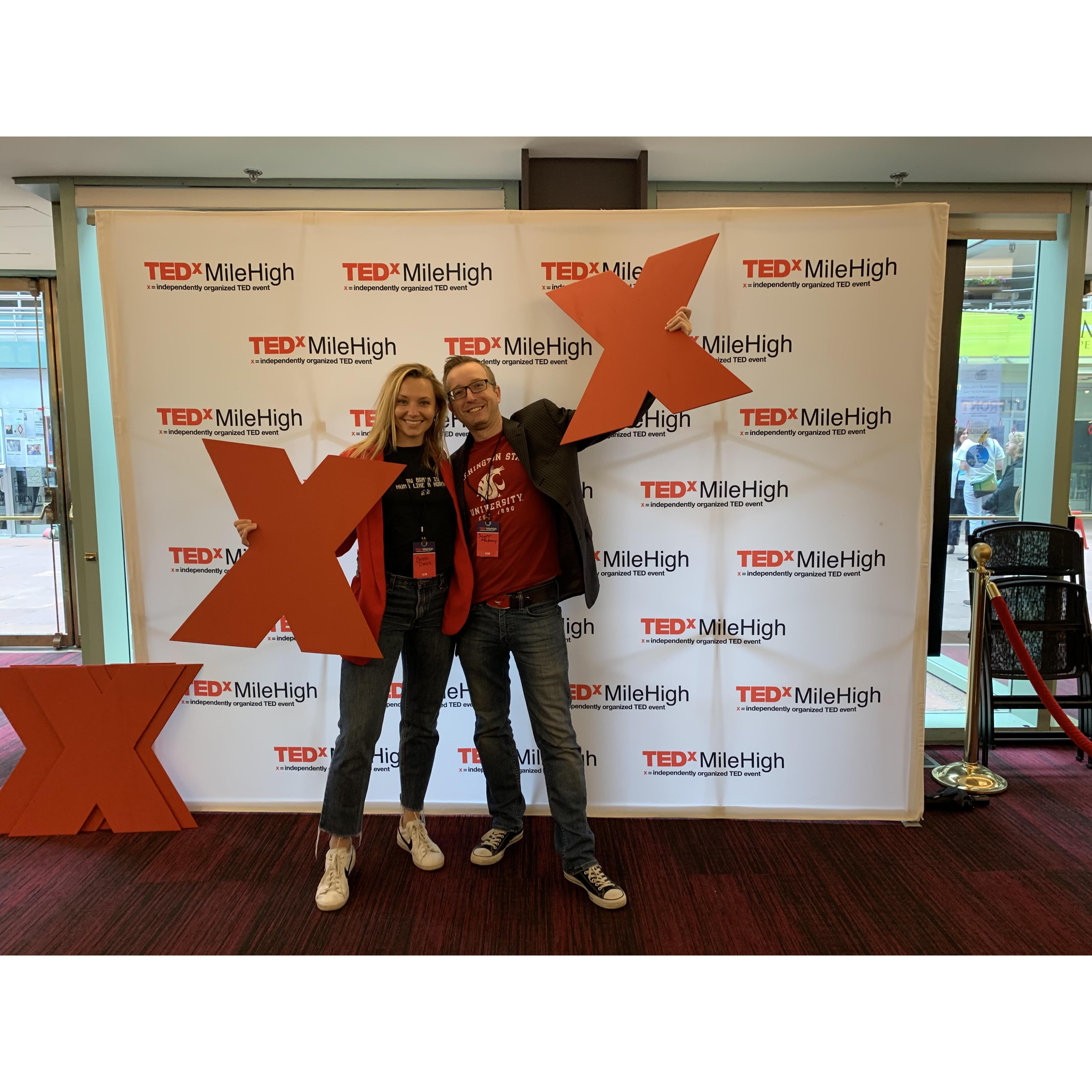 Just two nerds enjoying a few Ted Talks!