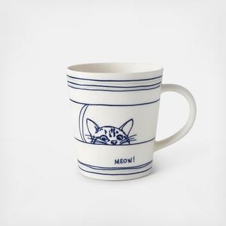Cat Mug, Set of 2