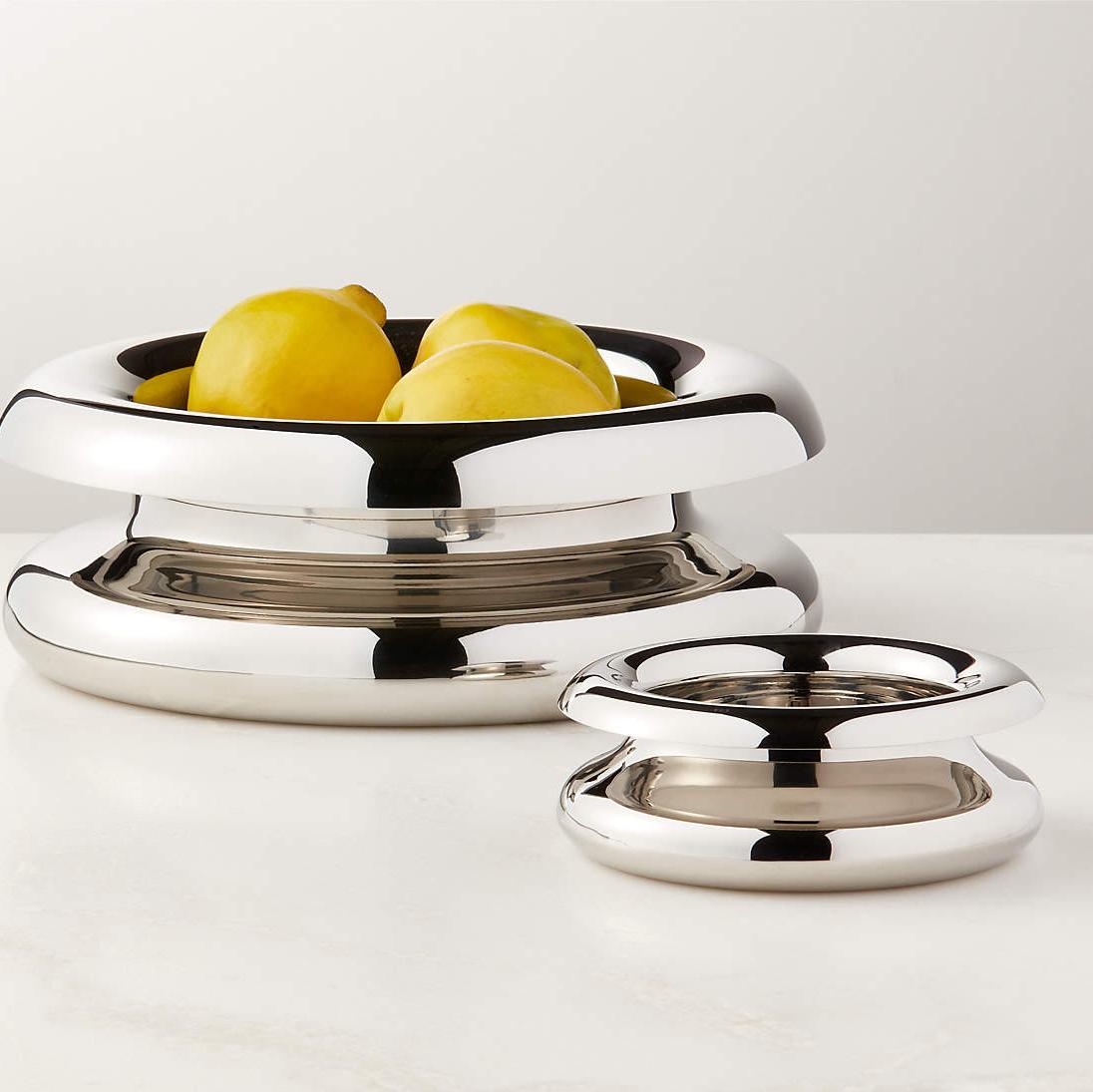 Piero Polished Stainless Steel Serving Bowl Small by Gianfranco Frattini