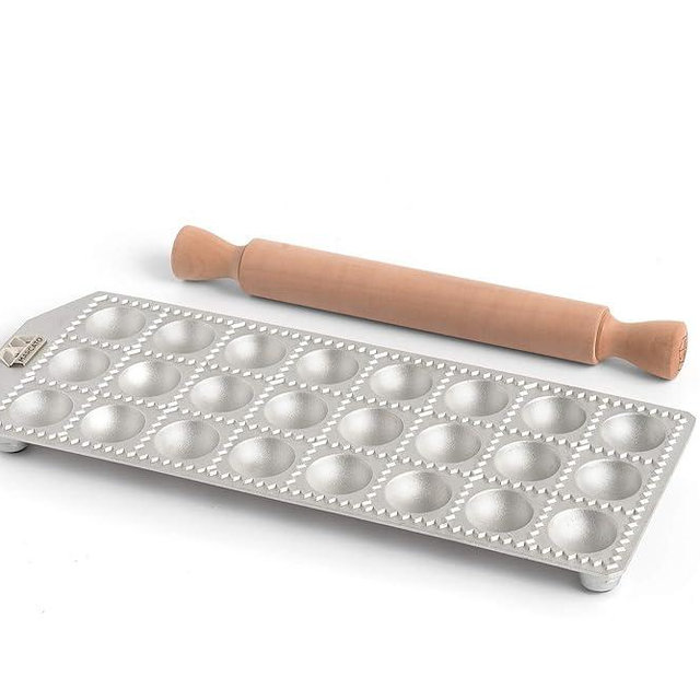 MARCATO Made in Italy 24 Round Agnolotti Ravioli Mold