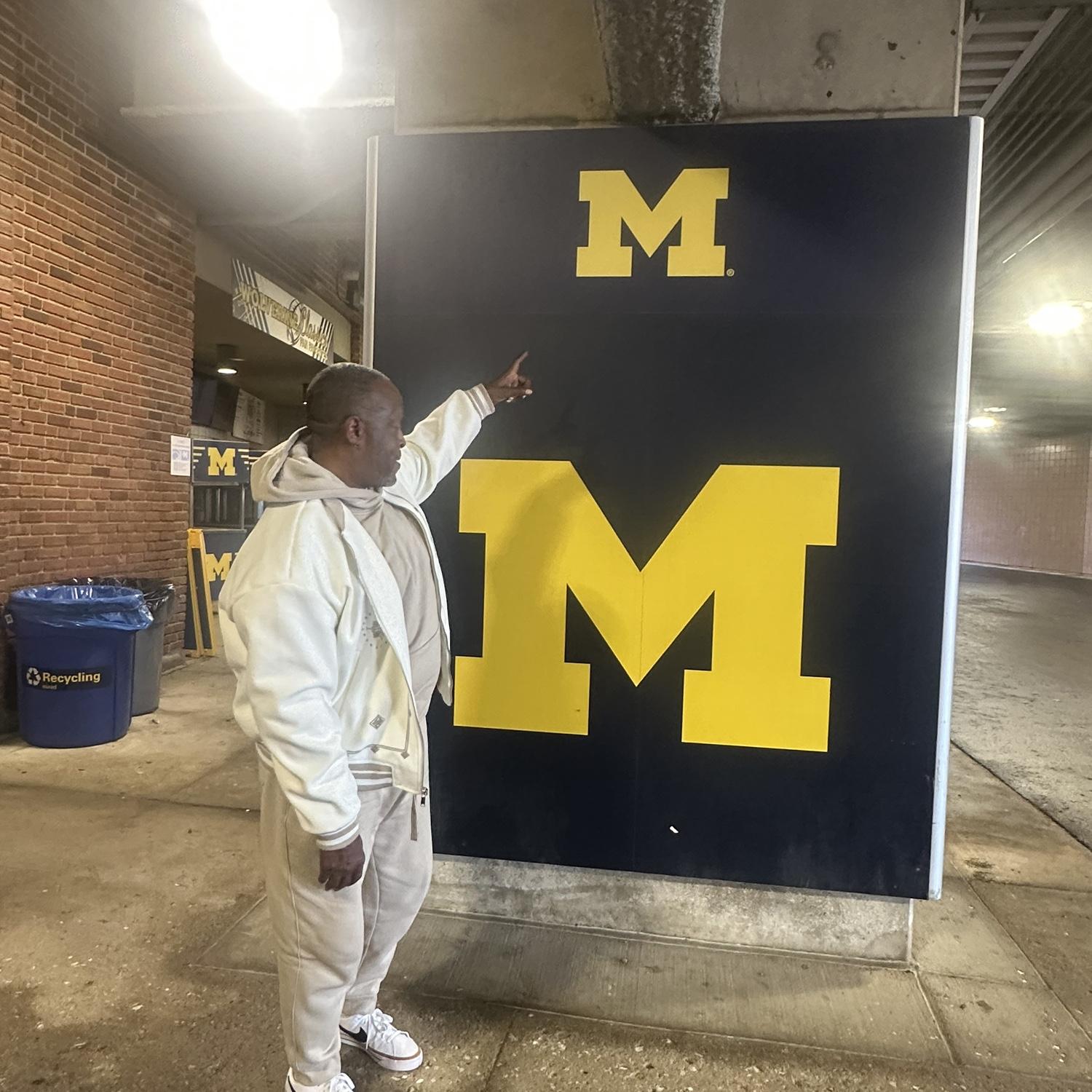 University of Michigan!!!  Heading inside the Big House!