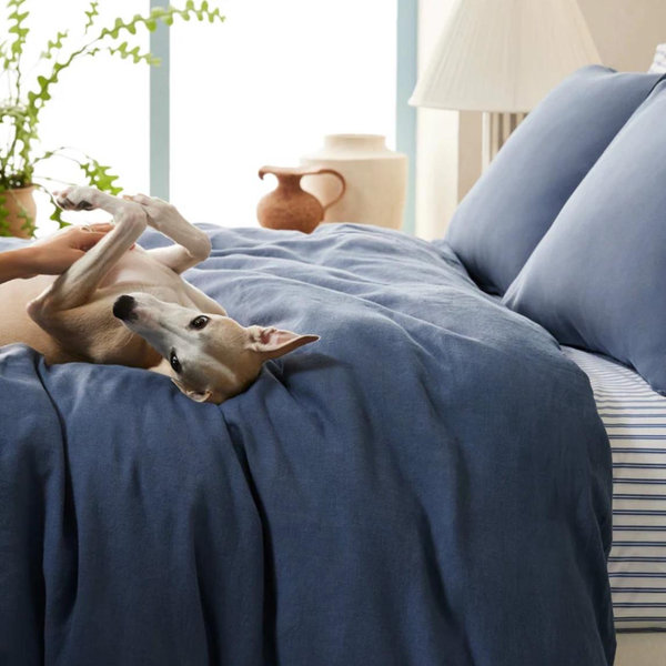 Washed Linen Duvet Set king size