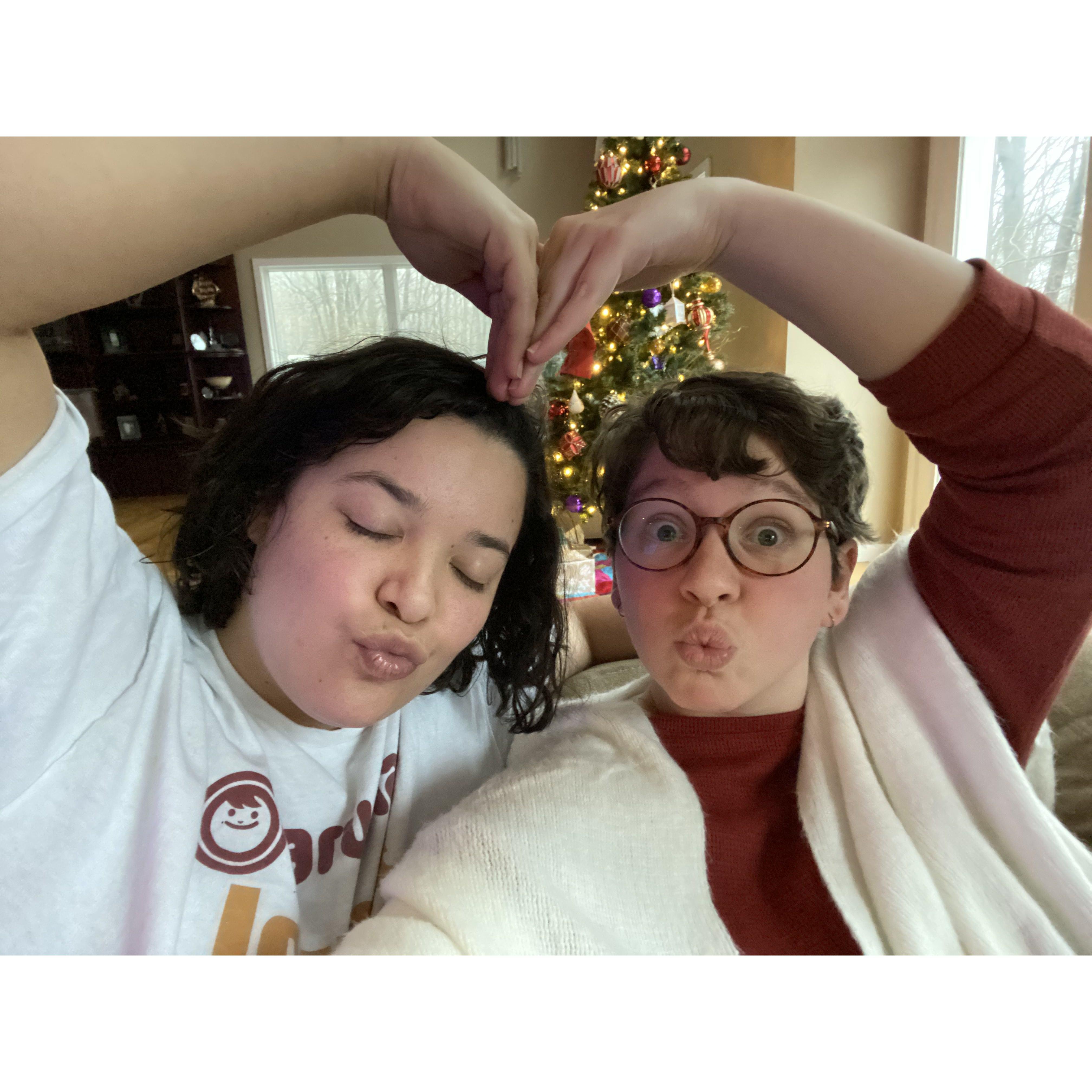 Our first Christmas up in CT! Bee had a blast getting to know the Martinez family!