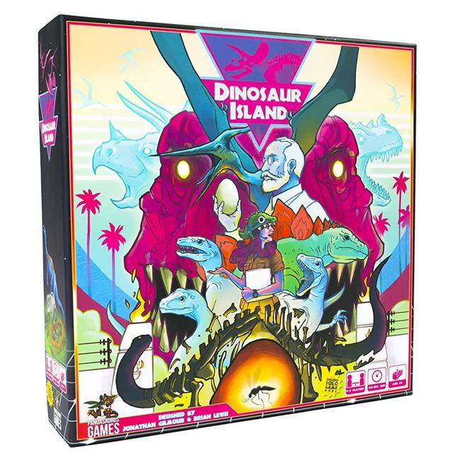 Pandasaurus Games Dinosaur Island - Family-Friendly Board Games - Adult Games for Game Night - Card Games for Adults, Teens & Kids (1-4 Players)