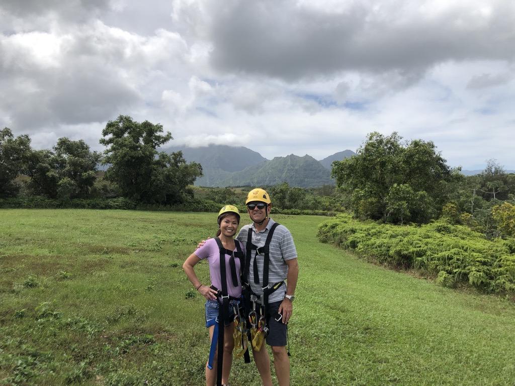 Zip Lining in Princeville - Kauai, Hawaii