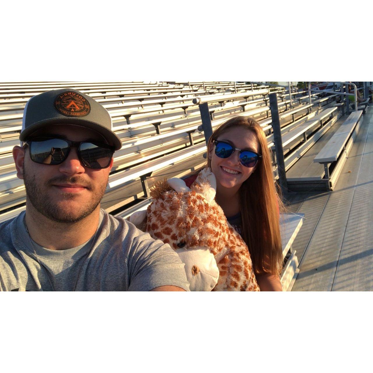 One of our first dates!