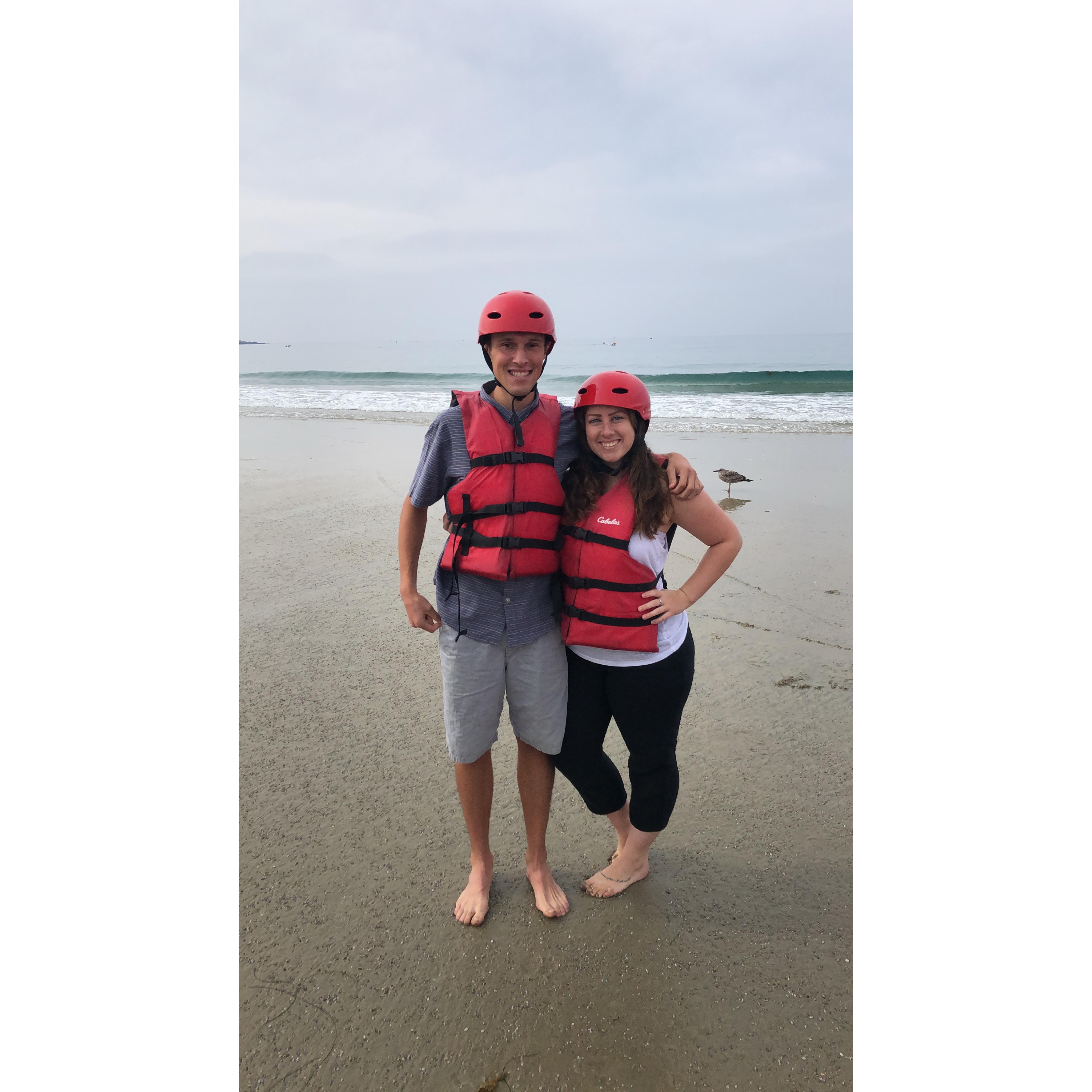 November 2018; our first year anniversary trip to San Diego. We kayaked in the La Jolla caves.