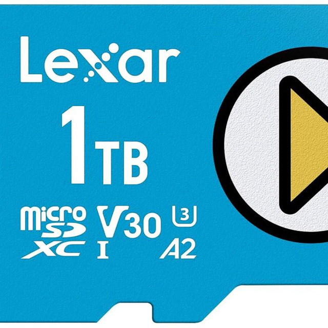Lexar 1TB Play Blue Micro SD Card, UHS-I, C10, U3, V30, A2, 4K, Up to 160MB/s microSDXC Memory Card, Expanded Storage for Nintendo-Switch 1, Gaming Devices, Smartphones, Tablets (LMSPLBL001T-BNNNU)