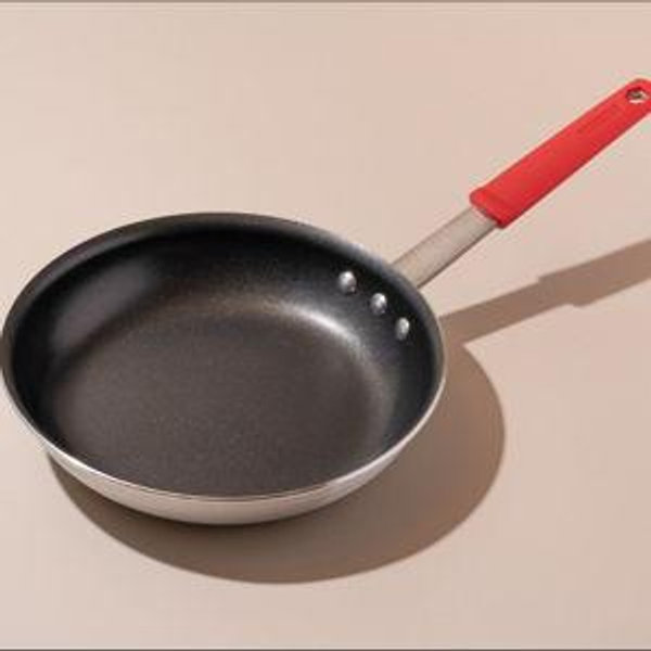 Tramontina Professional 12-Inch Non Stick Large Frying Pan, Heavy-Gauge Aluminum Skillet with Reinforced Nonstick Coating, Red Handle, Dishwasher and Oven Safe