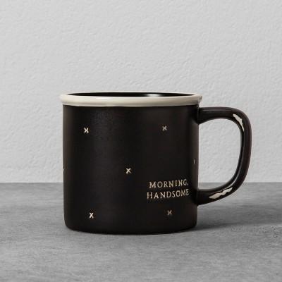 Morning Handsome Stoneware Mug - Black - Hearth & Hand™ with Magnolia