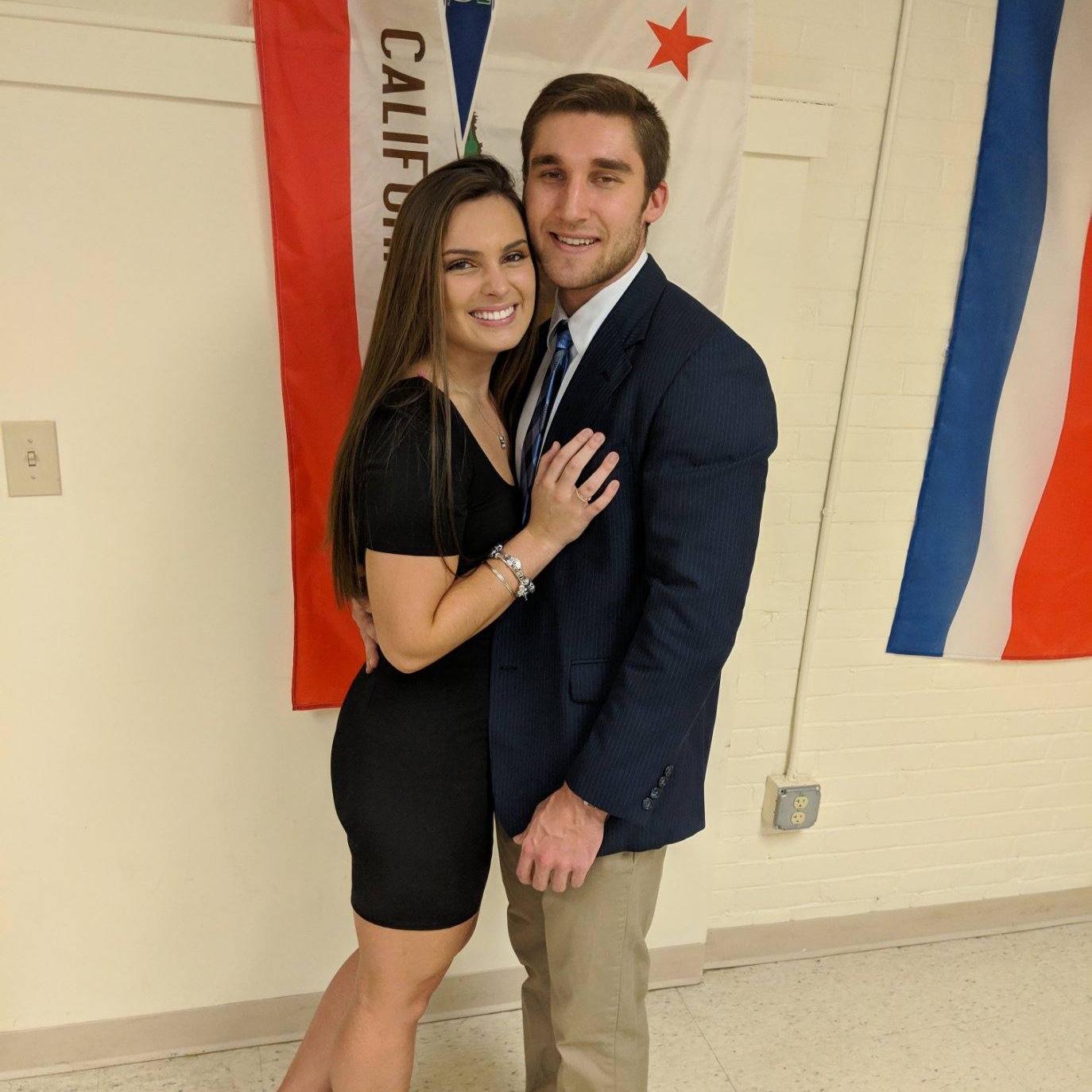 Our first picture together! Back in 2018, we were getting ready to go to a Fiji date party at Ohio Wesleyan.