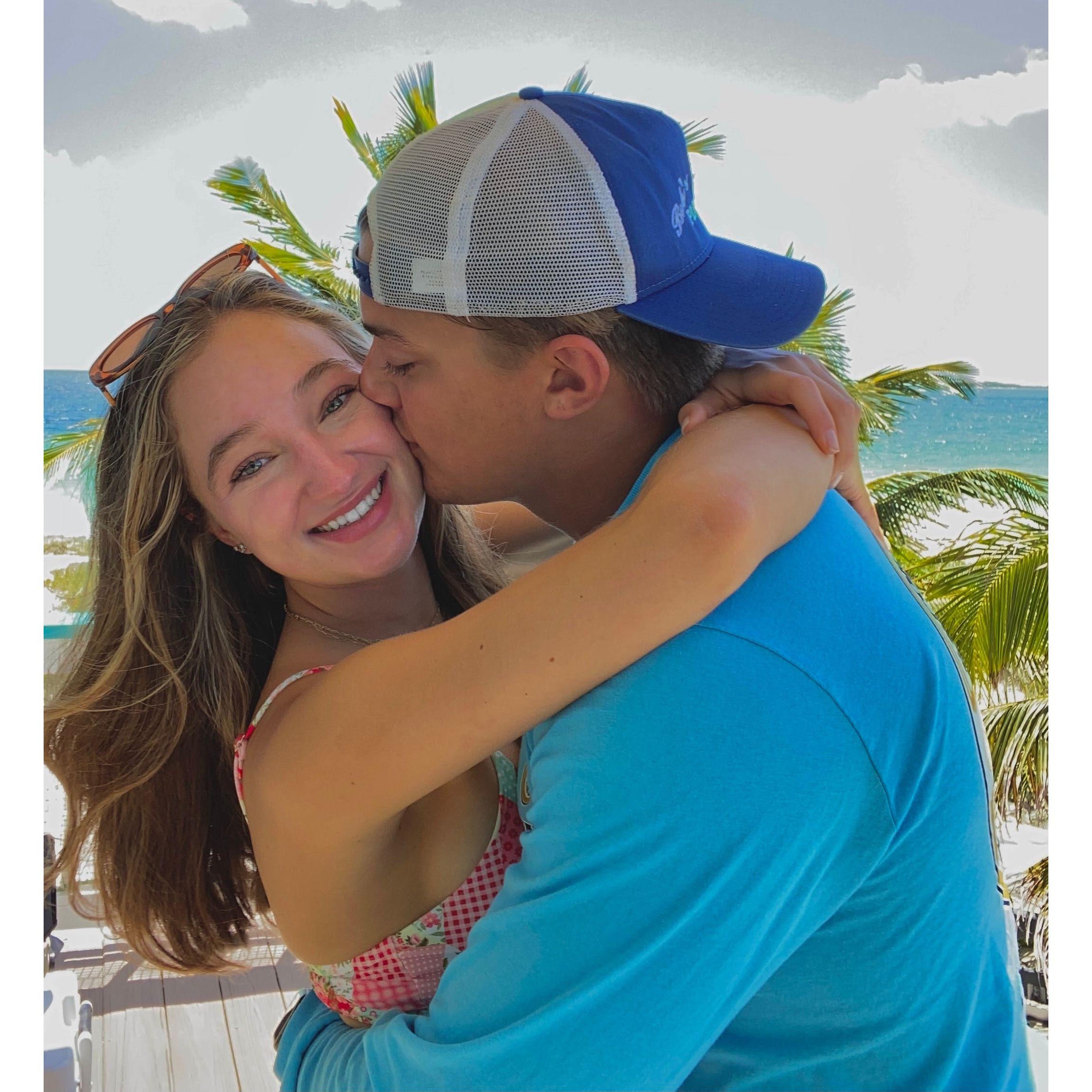Our first trip to the Bahamas with my family.