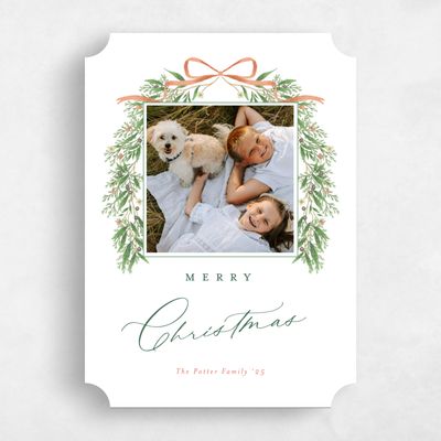 White Ticket Holiday Card - Maplewood