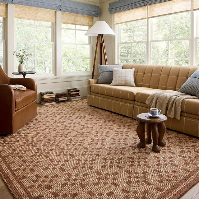 Loloi Chris Loves Julia Judy Collection JUD-07 Natural/Spice 5'-0" x 7'-6" Area Rug