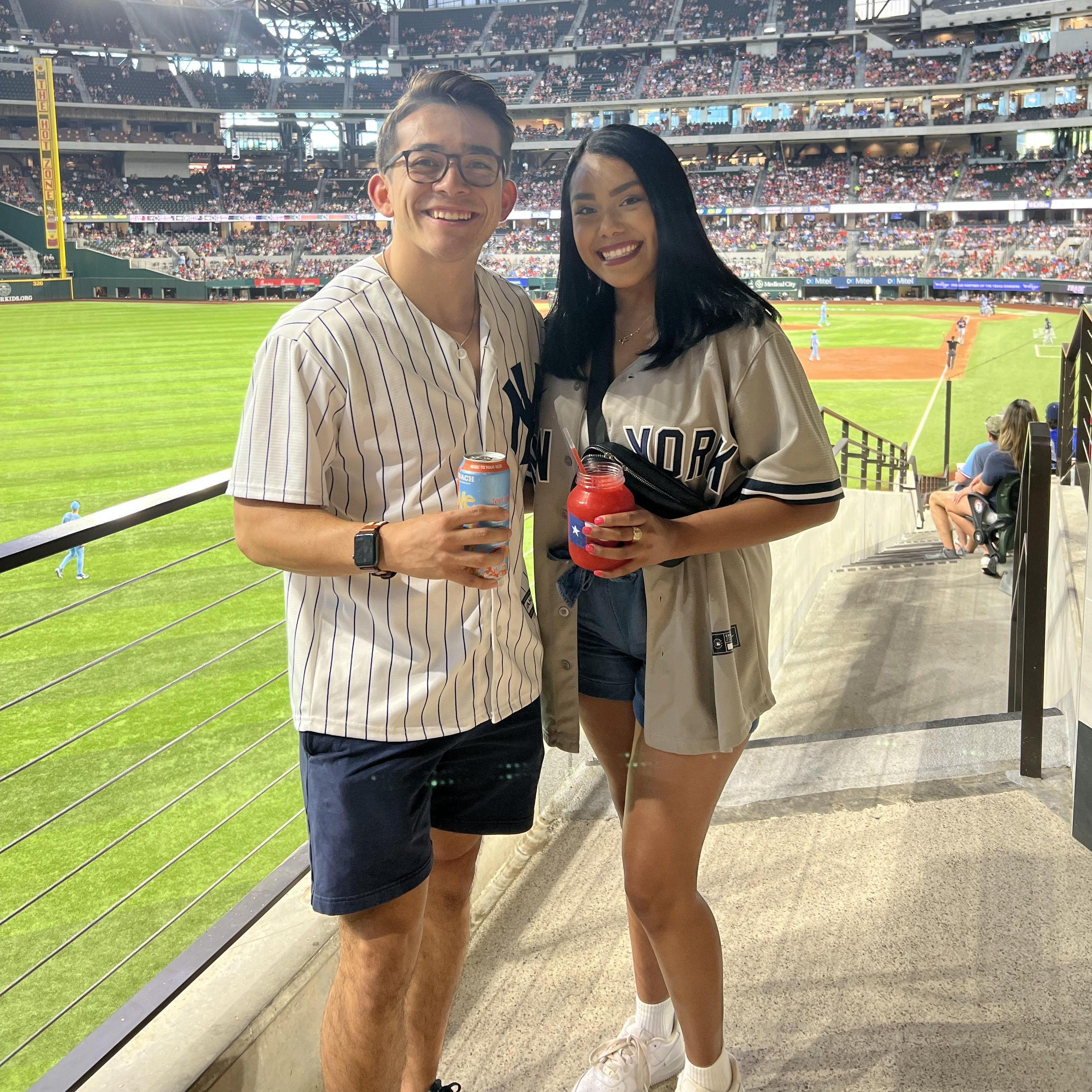 Our first Rangers Game!