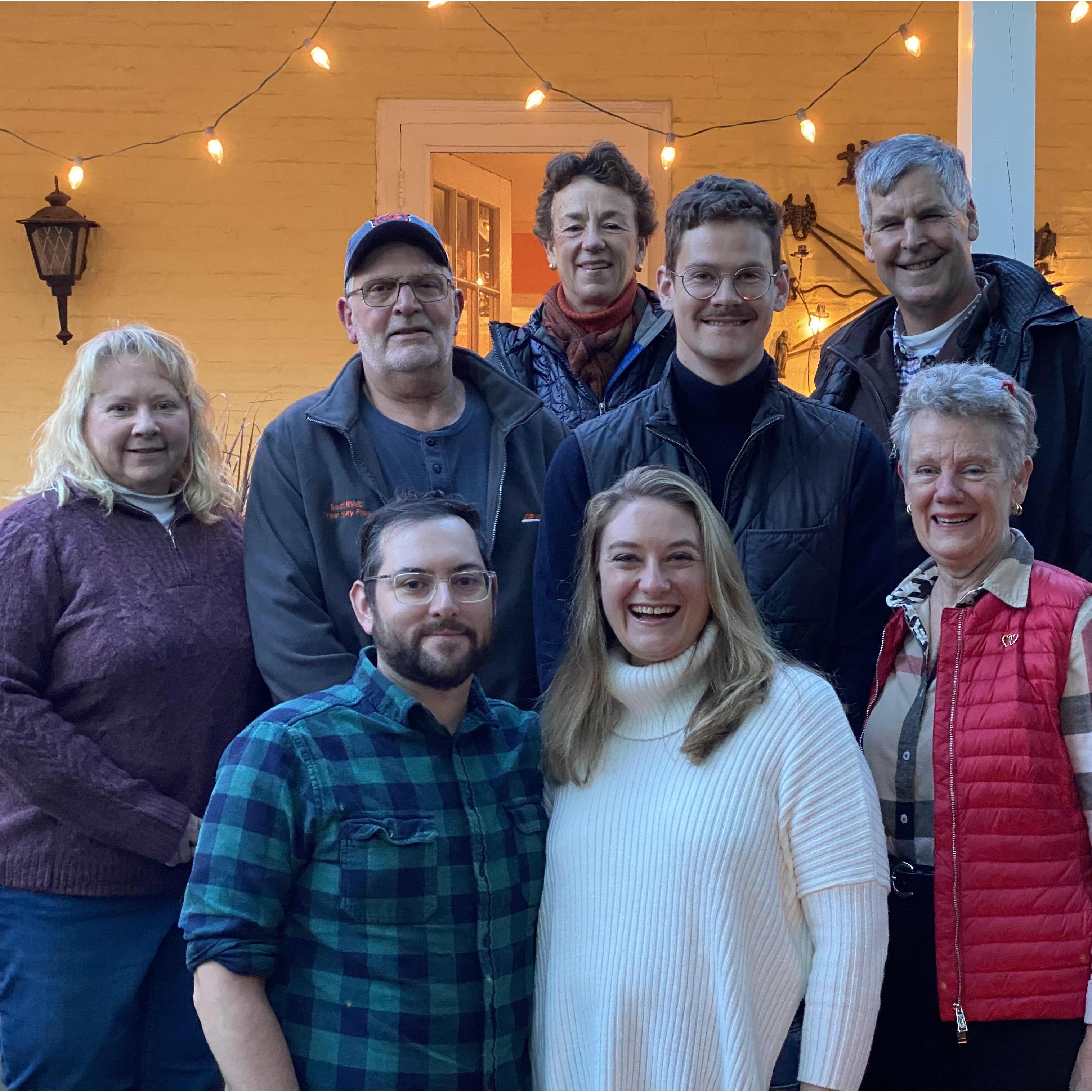 Our families meet for the first time at our engagement party in Ardmore, PA on November 6, 2021.