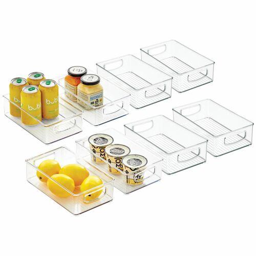 Plastic Pantry Storage Organizer Bin - 10" x 6" x 3"