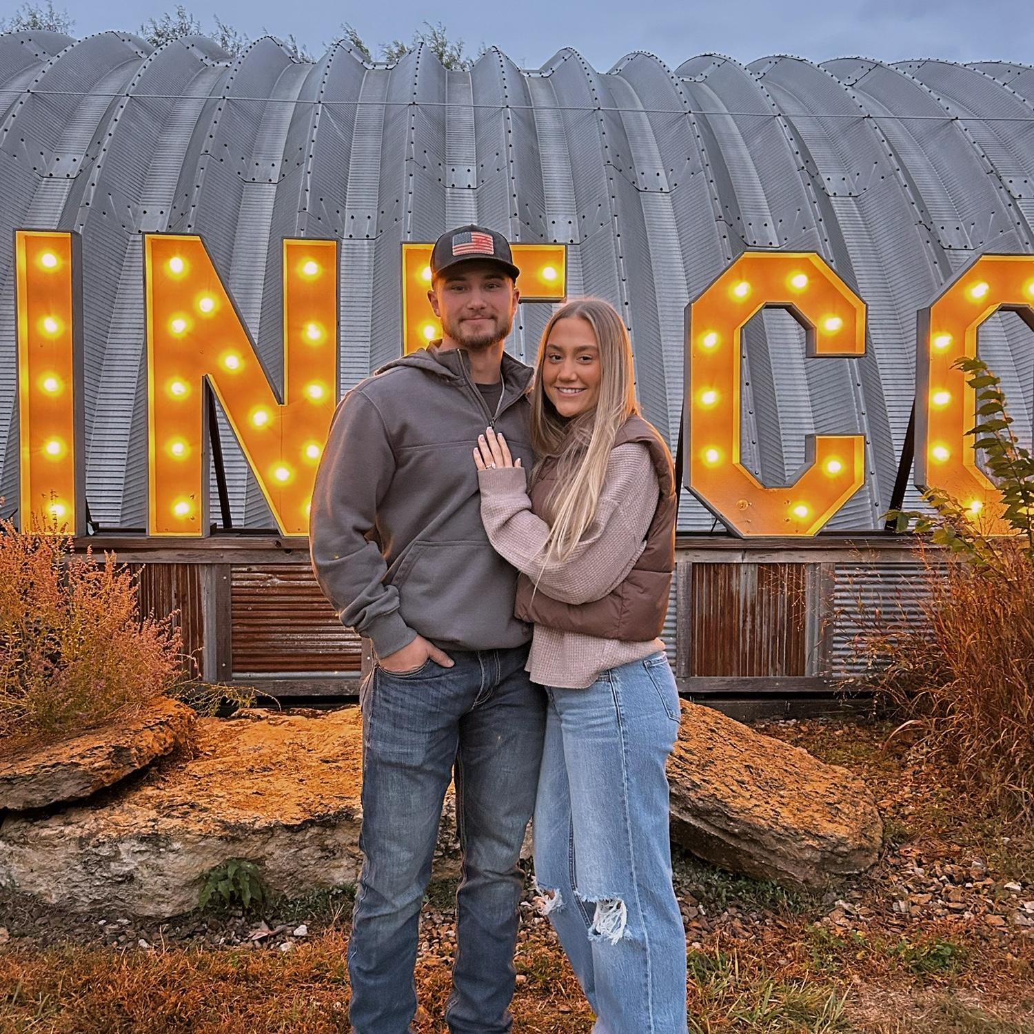 Our first picture together as Fiancés!