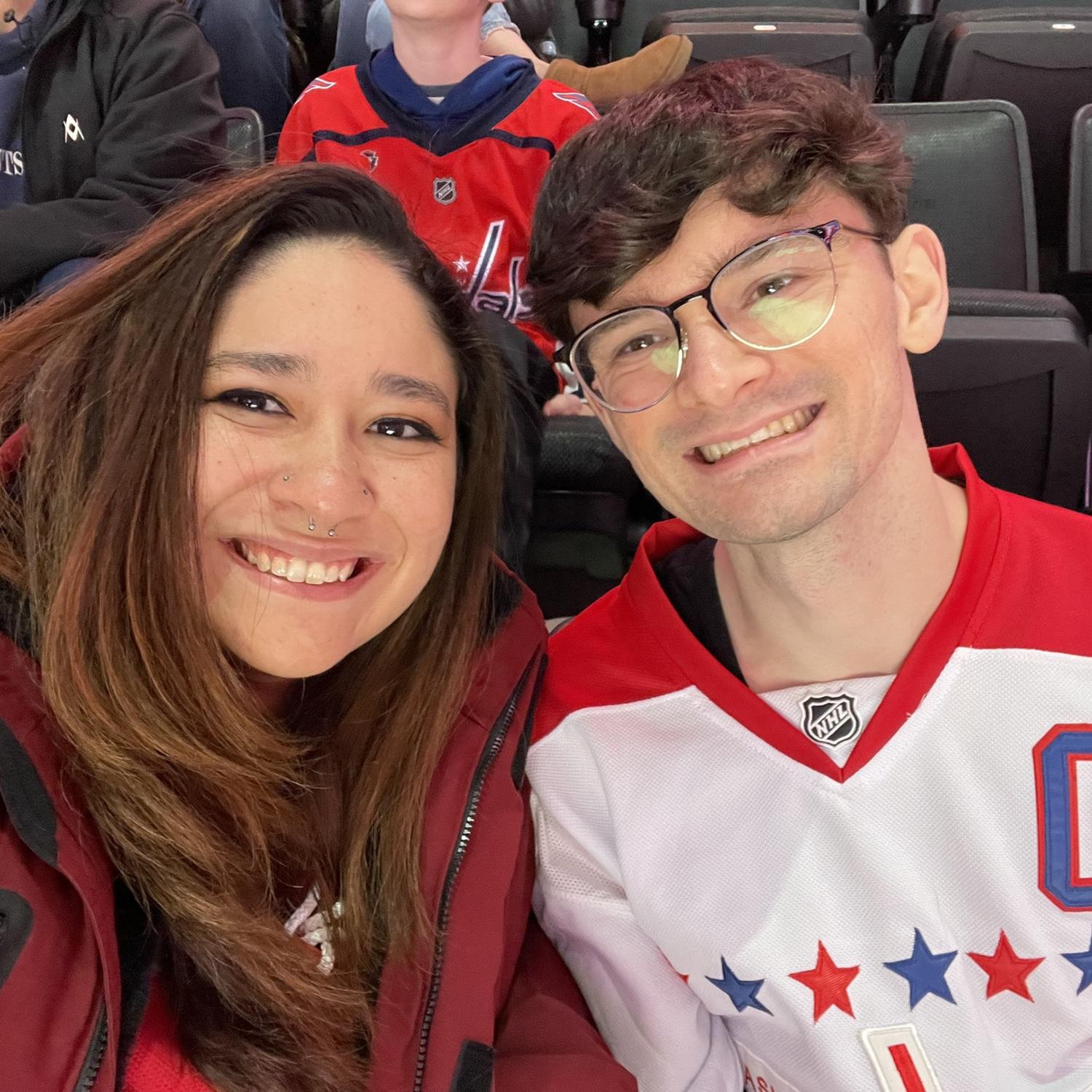 First hockey game! we got a hat trick and a fight!