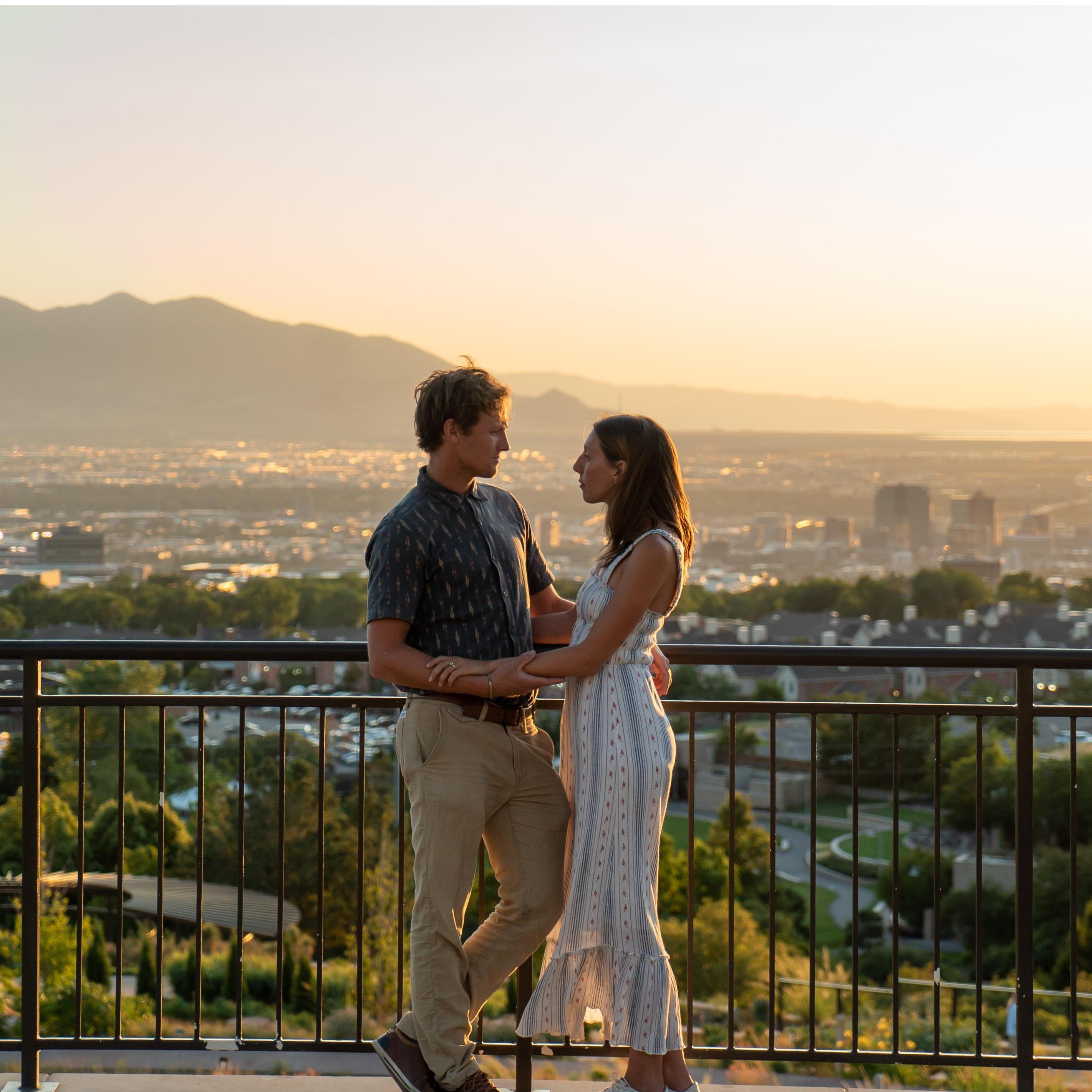 Overlooking Salt Lake City in mid-summer.