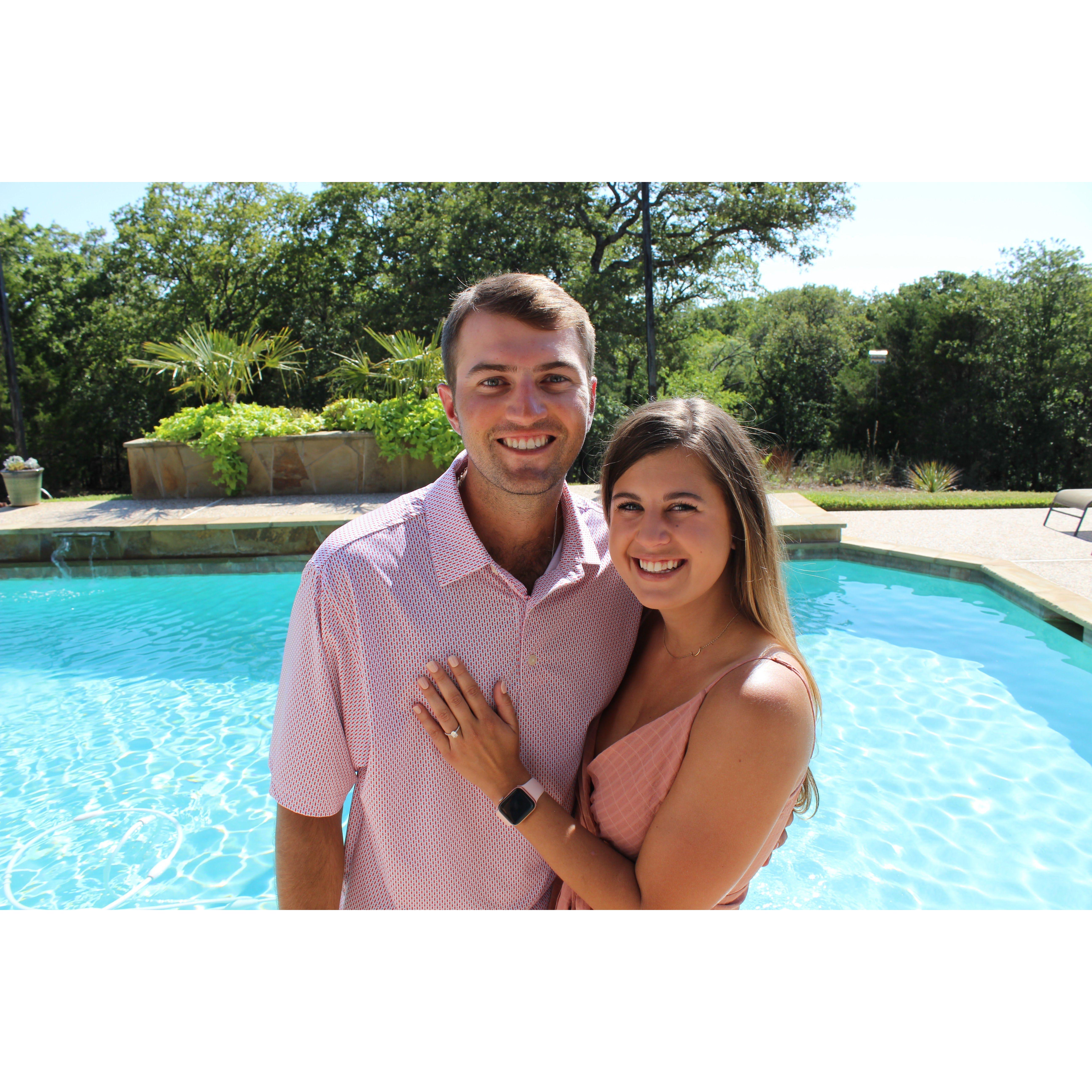 The day we got engaged!